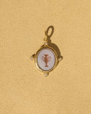 Sardonyx Amphora - 14k Yellow Gold