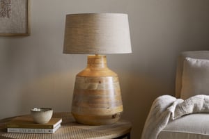 nkuku Kayo Statement Table Lamp Mango Wood | Lamps | One Size | Natural