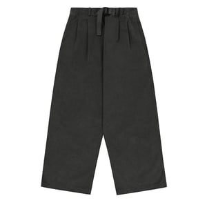 Kappy Pigment Two Tuck Wide Pants Charcoal
