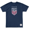 Men's Original Retro Brand USWNT 4 Star Vintage Crest Navy Tee / S