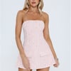 Rose Glow Strapless Mini Dress Pink