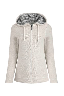 Weird Fish Chicoa Full Zip Macaroni Hoodie Ecru Size 22