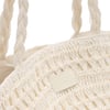 White Raffia Tote Bag