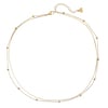 Layered Bobble Chain Necklace Gold