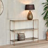 nkuku Mahi Console Table | Tables | One Size | Antique Brass