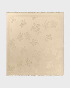Vilebrequin - Ronde Des Tortues Scarf - Scarves - Sublime - Beige - Size OSFA