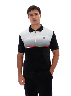 Paco Zip Up Velour Polo - 4XL