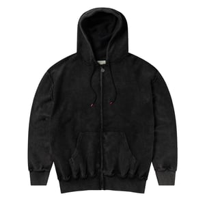 Aries Womens Aged Reverso Temple Zip Through Hoodie Black