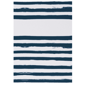 Stripe On Stripe Indigo Wallpaper