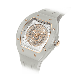 Tsar Bomba Women's Quartz Watch | Gray | 35mm | Sapphire Crystal | Swiss Movement | 5ATM Water-Resistant | High End Watch for Women | TB8220L