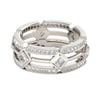 Jeulia Split Shank Sterling Silver Men's Band