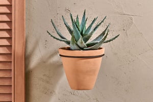 nkuku Jara Single Wall Hung Planter | Vases & Planters | Large | Terracotta & Rust
