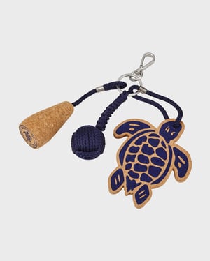 Vilebrequin - Turtle Cork Keyring - Key Ring - Pretty - Blue - Size OSFA