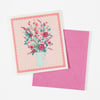 QE Home Swedish Dishcloths in Pitcher Bouquet (Set of 2), Scenic, Pink