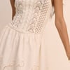 White Crochet Broderie Anglaise Mini Dress