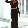Night Vision Maxi Skirt Black
