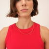 Red Ribbed Racer Vest