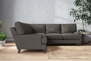 nkuku Marri Large Corner Sofa | Make To Order | Brera Linen Granite | No Colour