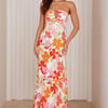 Surfside Escape Halter Maxi Dress Orange