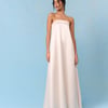 Bridal Ivory Satin Bandeau Eira Maxi Dress