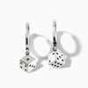 Jeulia "Roll Da Dice" Sterling Silver Earrings
