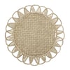 Luminous Handwoven Iraca Placemat - Solid Color / Red