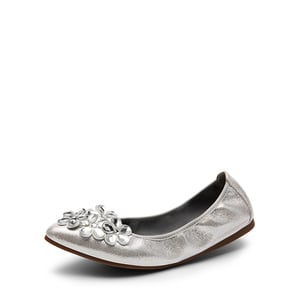 DREAM PAIRS Foldable Rhinestone Slip On Ballet Flats