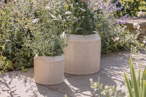 nkuku Kubo Ceramic Planter | Vases & Planters | Small | Cream