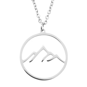Mountain Necklace Silver