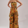AKIRA Nikki Brocade Jumpsuit | Size Medium