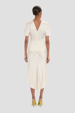 Victoria Beckham Bela Top In Elderflower - 4 - Womens