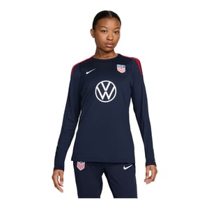 Women's Nike USWNT VW Strike Long Sleeve Navy Top / 2X