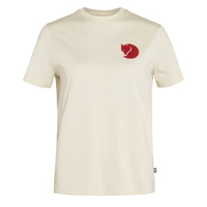 Fjallraven Womens Fox Boxy Logo Tee Chalk White