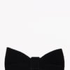 Black velvet bow tie