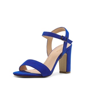 DREAM PAIRS Open Toe Ankle Strap Chunky Heel Sandals