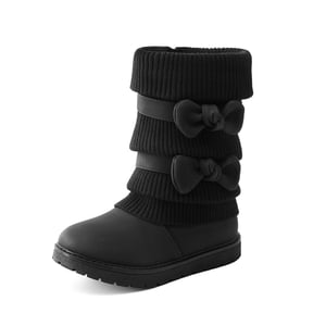 DREAM PAIRS Mid Calf Faux Fur Lined Girls Snow Boots