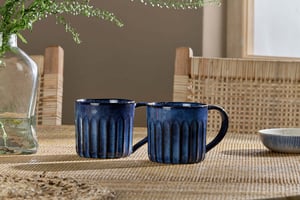 nkuku Moda Mug Set Of 2 | Tableware | Deep Blue