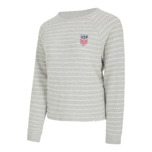 Women's Concepts Sport USMNT Ventura Grey Long Sleeve / XL