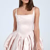AKIRA Juliet Satin Mini Dress In Light | Pink | Size Large