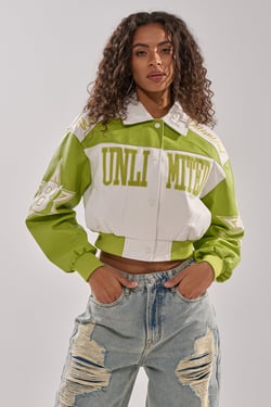 AKIRA Unlimited Moto Jacket Bomber | Size 1X