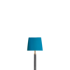 13cm tapered square lampshade in peacock dupion silk