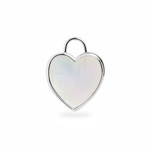 Mother of Pearl Heart Charm