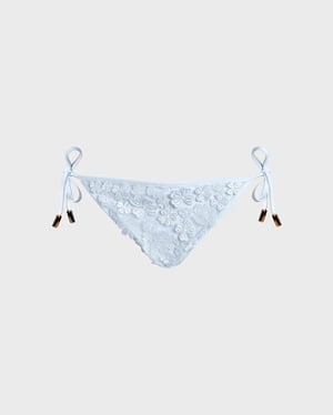 Vilebrequin - Women Bikini Bottom Embroidered Guipure Florale - Swimwear - Tropez - White - Size XS/S