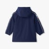 Boys Dark Navy Fleece Lined Rain Jacket
