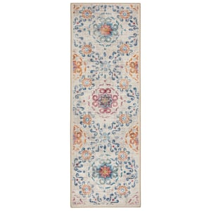 Modern Damask Eco-Washable Runner - 75x220cm