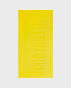 Vilebrequin - Solid Organic Cotton Beach Towel - Towel - Sand - Yellow - Size OSFA