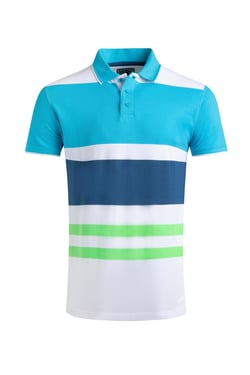 Weird Fish Sunbury Organic Cotton Striped Pique Polo Shirt Oceano Size XL