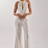 AKIRA Ice Queen Sequin Jumpsuit | Size Medium