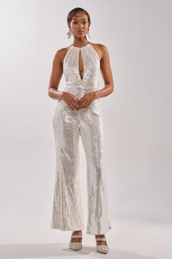 AKIRA Ice Queen Sequin Jumpsuit | Size 1X