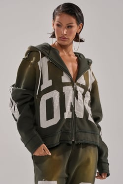 AKIRA The Only One Zip Sweatshirt | Size 1X